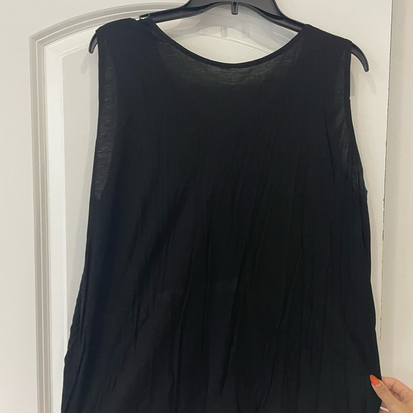 Vintage 1980’s Embellished Black Sleeveless Top - Picture 3 of 3